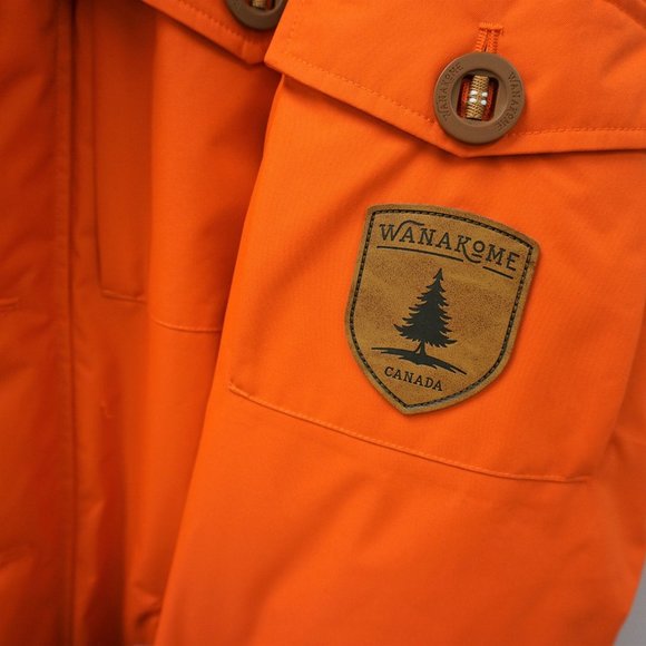 Wanakome Icarus Parka Down Fill Orange - Picture 2 of 5